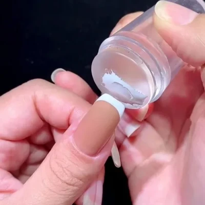 Silicone Transparent Nail Art Stamping Kit