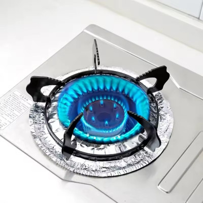 10Pcs Reusable Aluminum Foil Gas Stove Cover Pad