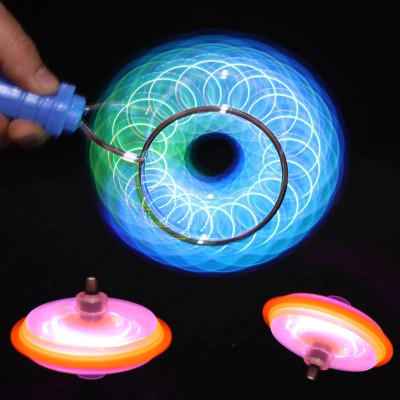 LED Magic Magnetic Orbit Top Spinning Toy