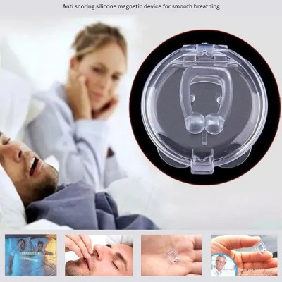 Anti snoring silicone magnetic device