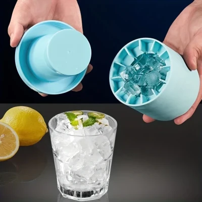 Silicone Cylinder Ice Grid (40 Cubes)